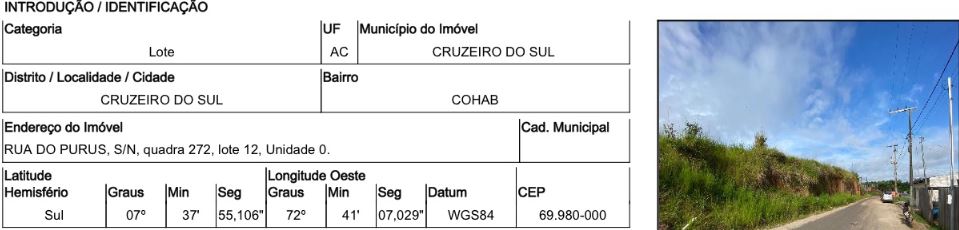 Terreno, BAIRRO COHAB -, CRUZEIRO DO SUL, AC — foto 2 de 2