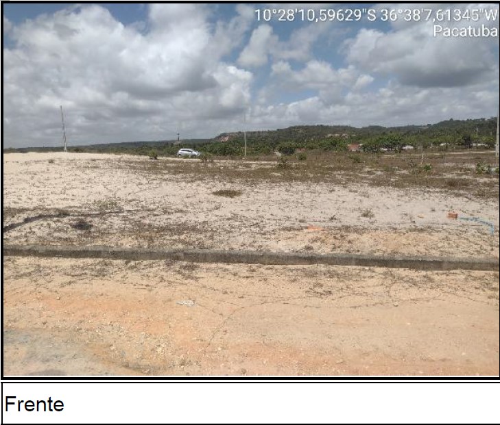 Terreno, Povoado Areia Branca em Pacatuba, SE — foto 2 de 3