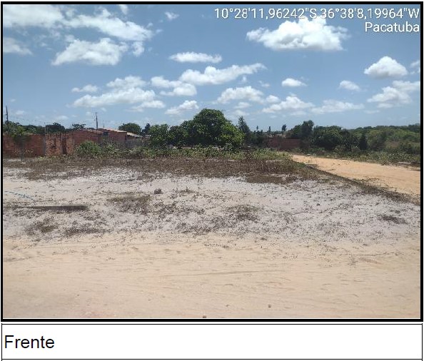 Terreno, Povoado Areia Branca em Pacatuba, SE — foto 2 de 3