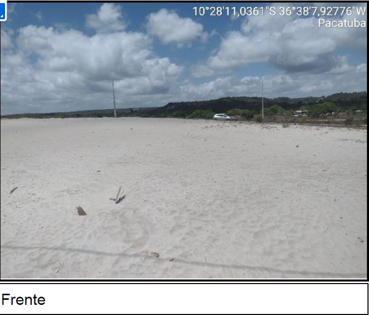 Terreno, Povoado Areia Branca em Pacatuba, SE — foto 2 de 3