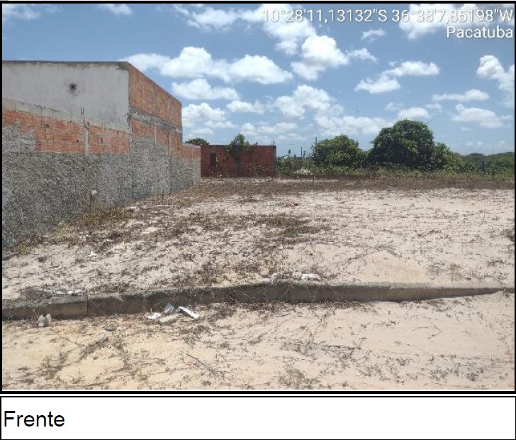 Terreno, Povoado Areia Branca em Pacatuba, SE — foto 2 de 3