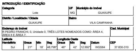 Terreno, Vila Campanha em Guaxupé, MG — foto 2 de 2