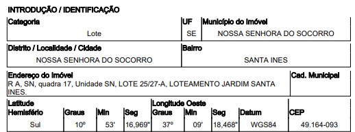 Terreno, Compexo Jardim em Nossa Senhora do Socorro, SE — foto 2 de 2