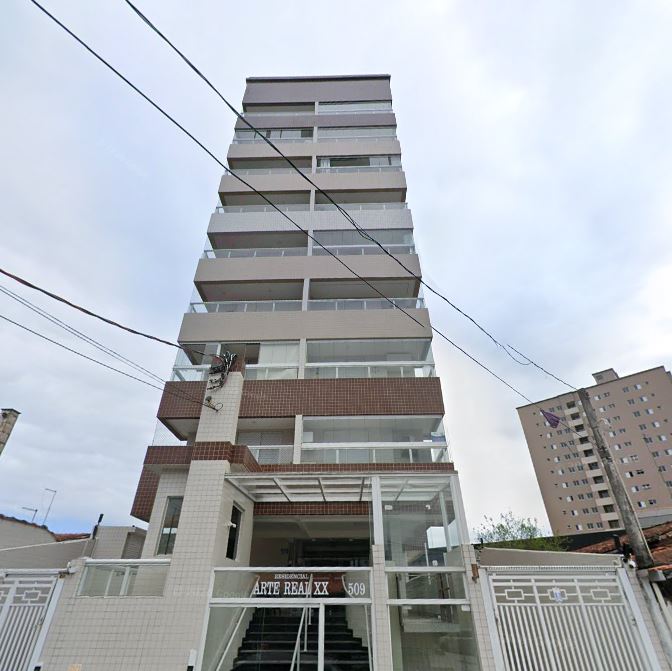 Praia grande – sp. bairro caiçara. res. arte real xx. apto área priv. 66,83m²