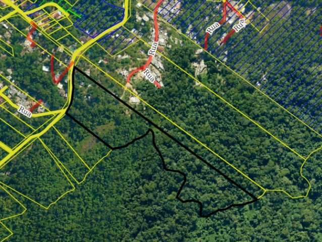 Direitos sobre um lote de terreno, 29.113,10m², toca, ilhabela/sp