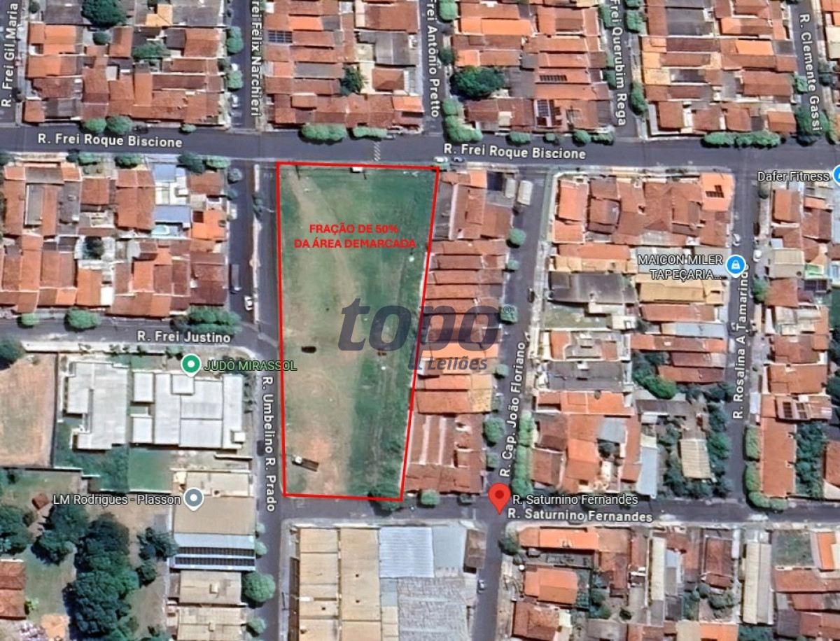 Lote: fração ideal de 50% sobre o imóvel assim descrito: uma área de terras, medindo 4.687,00 metros quadrados, situada no bairro souza, perímetro urb...