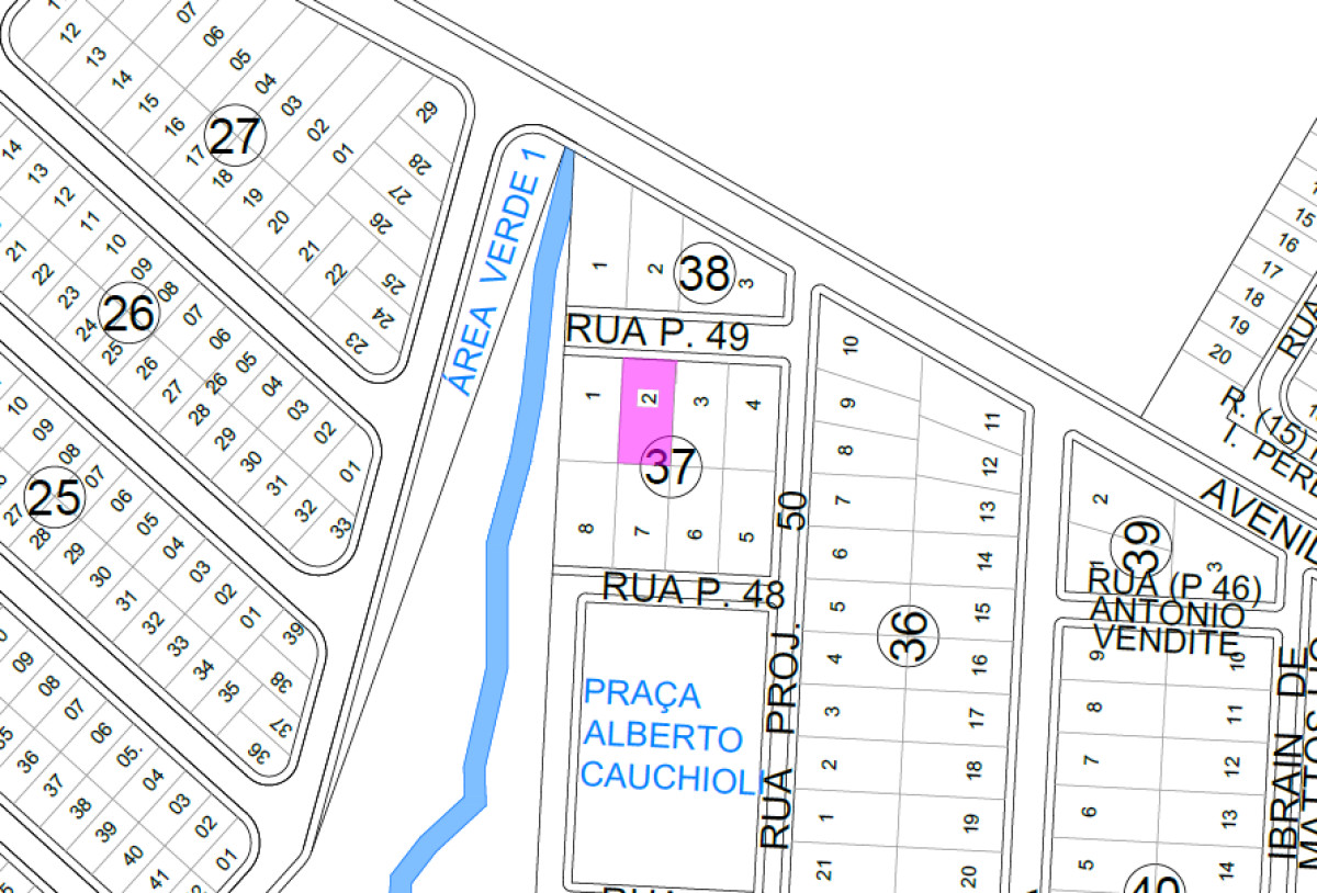 Terreno urbano - lote 02 - quadra 37 - jardim renascença - mirassol/sp