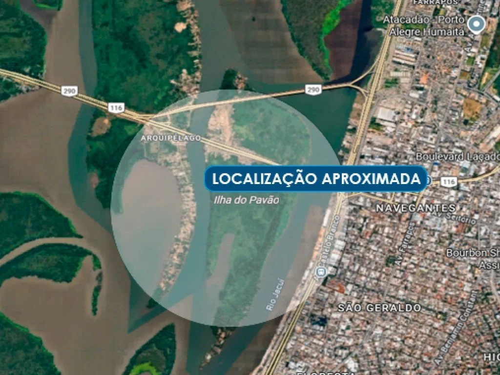 Ilha do Pavão em Porto Alegre, RS