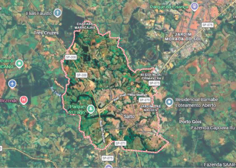 Gleba de terras com a área de 24.200,00m² em salto/sp