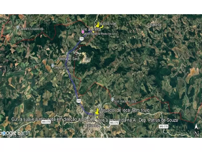Área Rural, Zona Rural em Caranaíba, MG