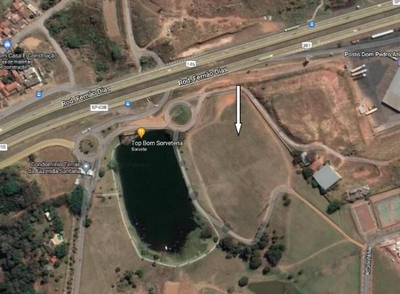 Terreno em Atibaia, Lote nº 1 da Quadra D, com área de 7.668,22m², Terras da Fazenda Santana I, bairro do Tanque, Polo Urbano III