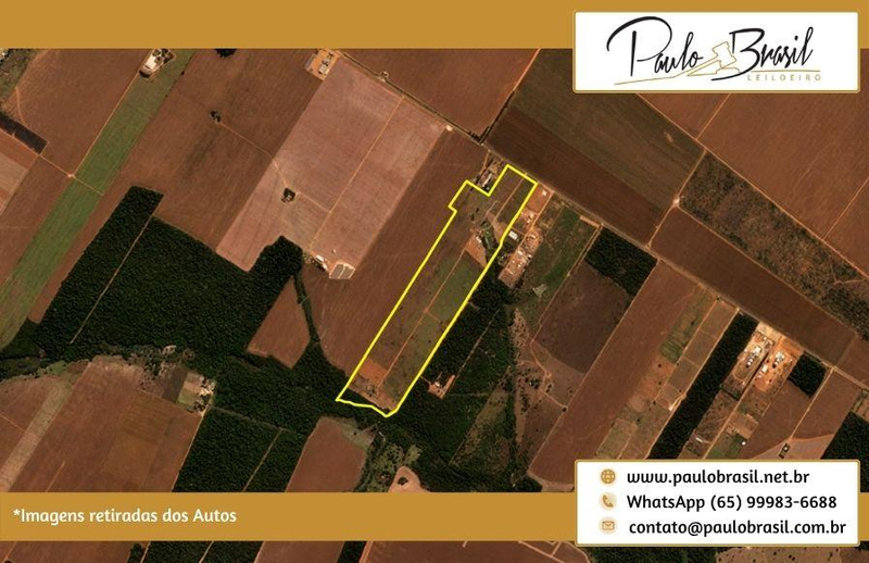 Lote de Terras, nº 23, AT 67,512ha, frente pará a Rodovia MT 010, com Benfeitorias Não Averbadas, subdivisão de imóvel denominado Gleba Massapé, em São José do Rio Claro/MT