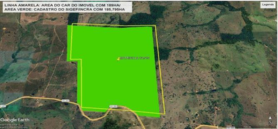 Imóvel Rural | A.T.185,7953ha | Gleba 72 (Pecuária) | Corumbiara/RO