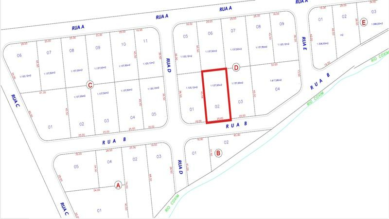 Terreno Urbano | A.T. 1.137 M² | Sem Benfeitorias | Bairro Nova Coxim | Coxim/MS