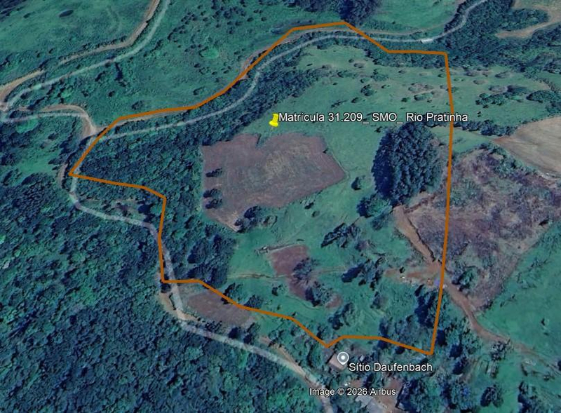 Terreno Rural com 8,3248 hectares  Rio Pratinha  Santa Maria do Oeste/PR