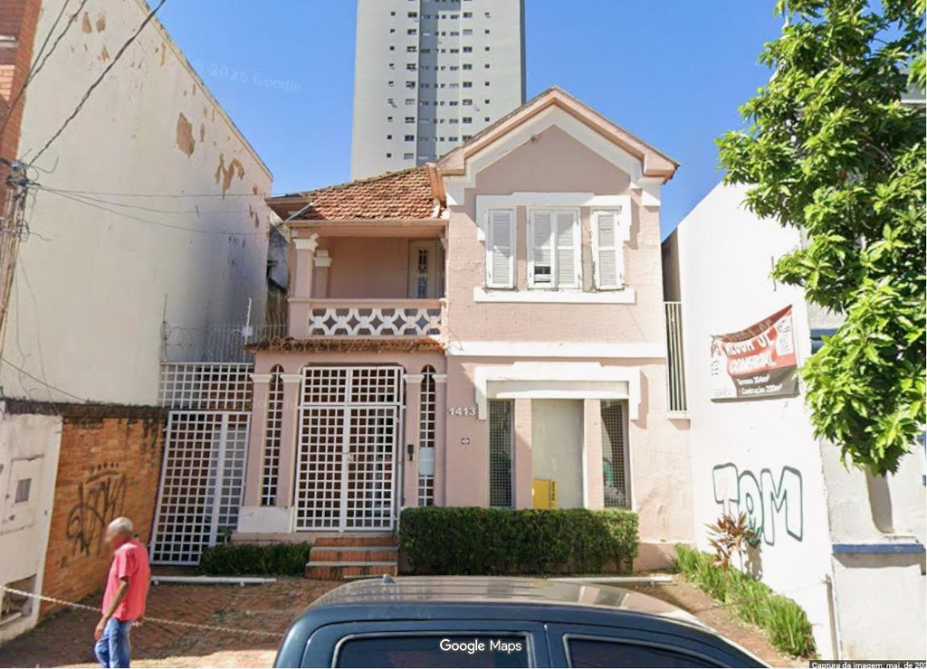 SOBRADO ANTIGO COM 220m² DE ÁREA CONSTRUIDA EM TERRENO DE 306m² - R. BOA MORTE Nº 1413 - PIRACICABA/SP