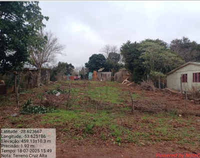 Terreno com 351m², Desocupado, no Santa Terezinha, Cruz Alta/RS