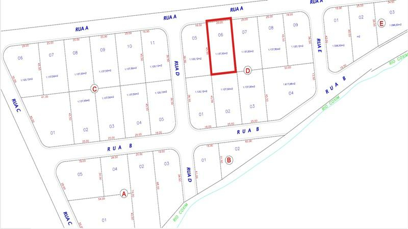 Terreno Urbano | A.T. 1.137 M² | Sem Benfeitorias | Bairro Nova Coxim | Coxim/MS