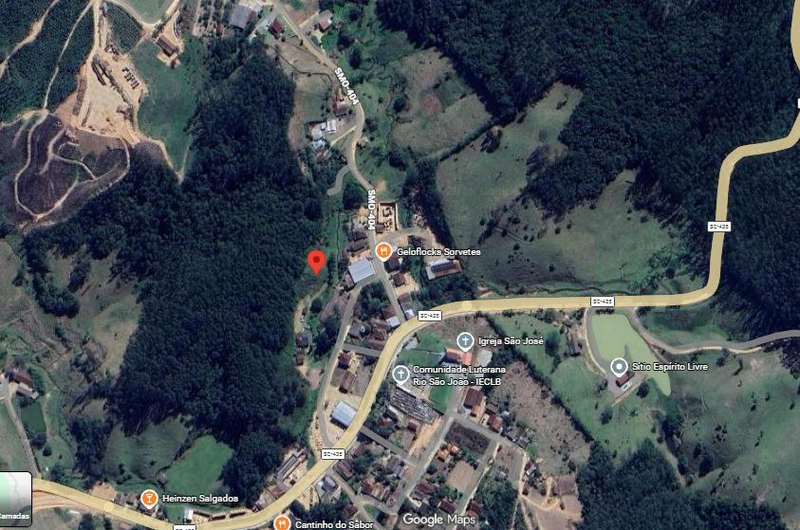 IMÓVEL URBANO ( COM 3 MATRÍCULAS EM CONJUNTO) TOTALIZANDO  1.275,75 m2.  EM SÃO MARTINHO-SC- ÁREA TOTAL