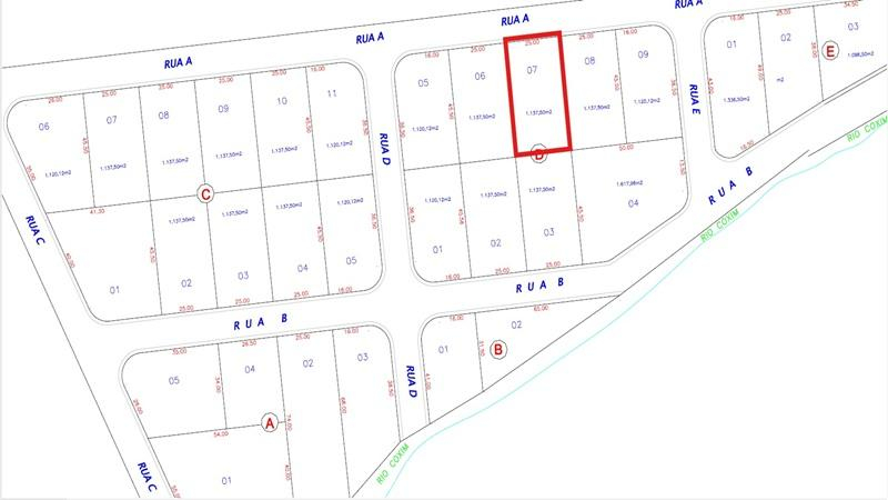 Terreno Urbano | A.T. 1.137 M² | Sem Benfeitorias | Bairro Nova Coxim | Coxim/MS