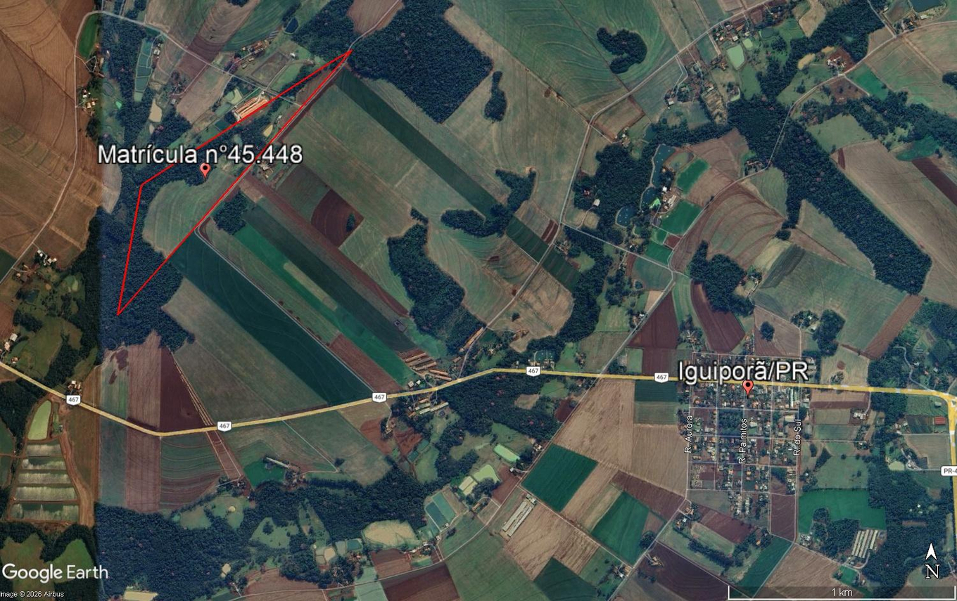 Terreno Rural com área de 150.800m² - Marechal Cândido Rondon/PR