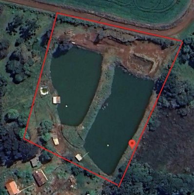 Terreno Rural com 10.196,72 m² e 02 Tanques de Peixes  Turvo/PR