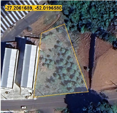 IMÓVEL URBANO COM ÁREA TOTAL DE 1.623,45m2. EM CONCÓRDIA-SC