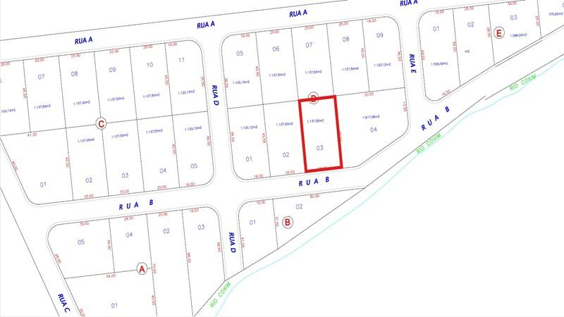 Terreno Urbano | A.T. 1.137 M² | Sem Benfeitorias | Bairro Nova Coxim | Coxim/MS