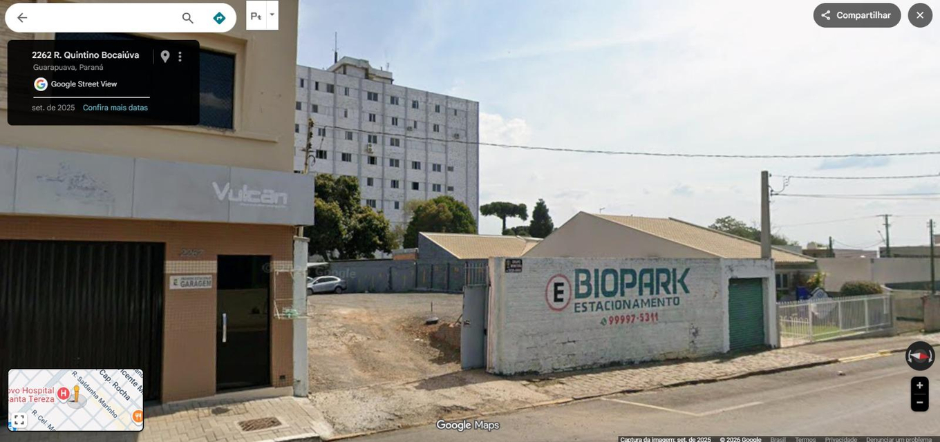 Imóvel Urbano com 462m² Região Central de Guarapuava/PR.