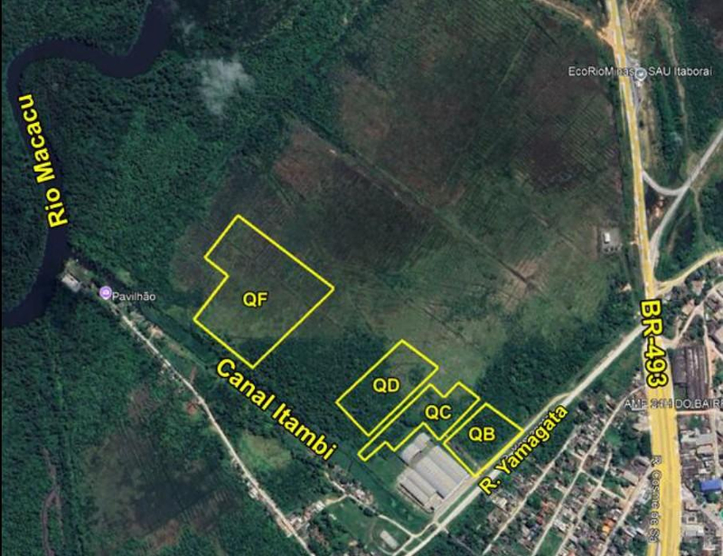 58 Terrenos Desocupados com 69.330m² de área total no Loteamento Colônia Agrícola de Itambi, Distrito de Itambi, Itaboraí/RJ | Potencial p/ Loteamento, Galpões ou Logística. Grande Oportunidade de Valor para Investidores!