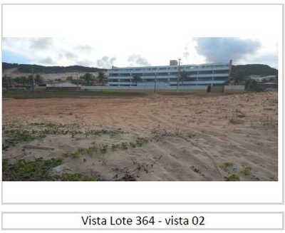 Terreno constituído pelos lotes n°s 363 e 364 da quadra n° 21, área de 1.200 m², Loteamento Parque dos Búzios, Nísia Floresta - RN