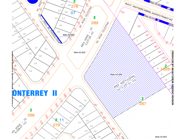 Terreno res. de classe alta c/ 12.231,51 m²- jaboticabal/sp