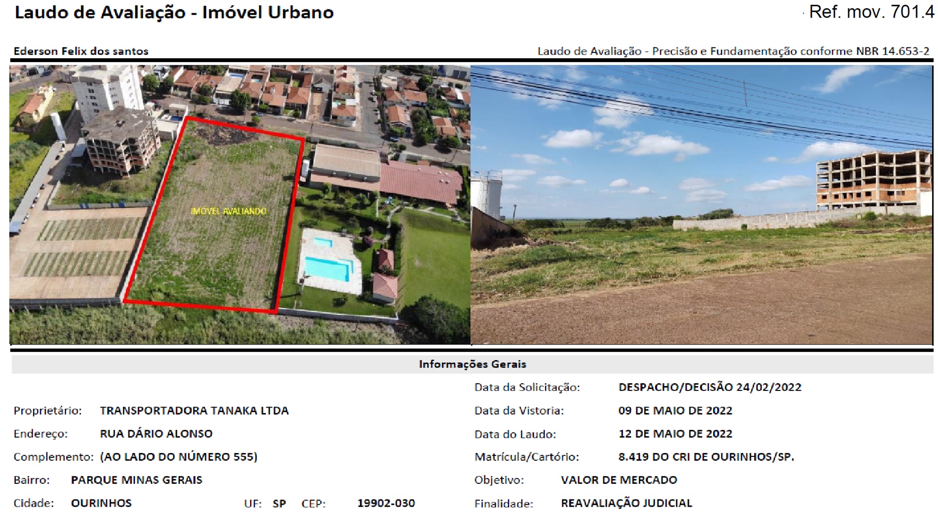 Lote 1.1 - imóvel c/ 4.939,36 em ourinhos/sp