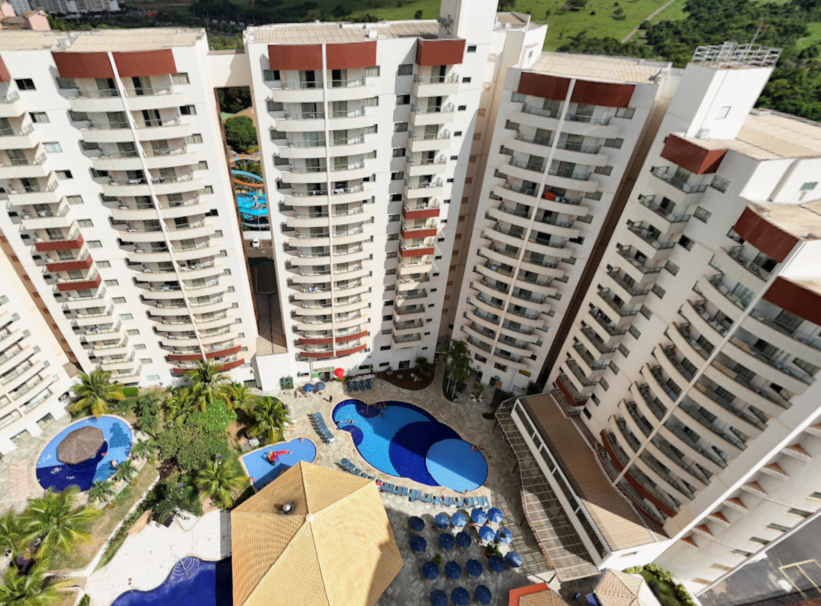 Uma fração ideal do apartamento comercial com área privativa de 40,52m² - condomínio royal star thermas resort, parque das águas, olímpia/sp