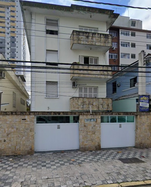 Parte ideal de 12,5% da nua propriedade do apartamento com área útil de 58,02m² - condomínio edifício marina, boqueirão, santos/sp