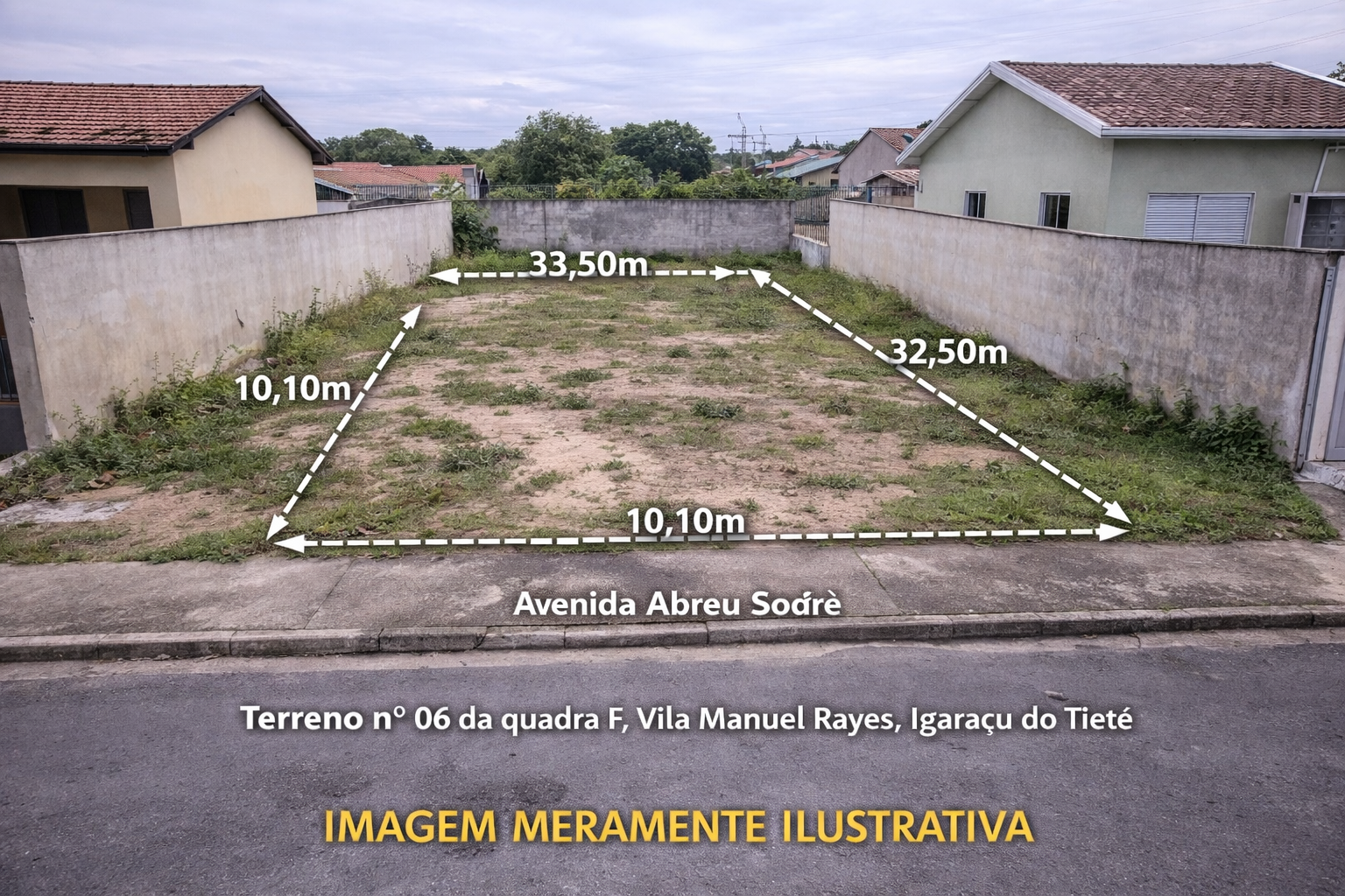 Dois terrenos - lote nº 06 com área de 330,00 m² e lote nº 08 com área de 340,00 m² - vila manuel rayes, igaraçu do tietê/sp