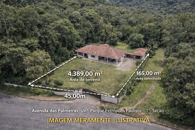 Casa com área total de 1.355,00m² - roseira, mairiporã/sp