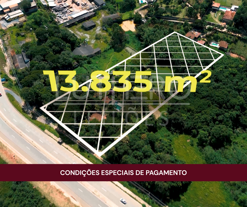 Terreno, a.t 13.835m², com casa sede contendo piscina, área gourmet, lago, ao pé da rodovia bunjiro nakao, ibiúna/sp