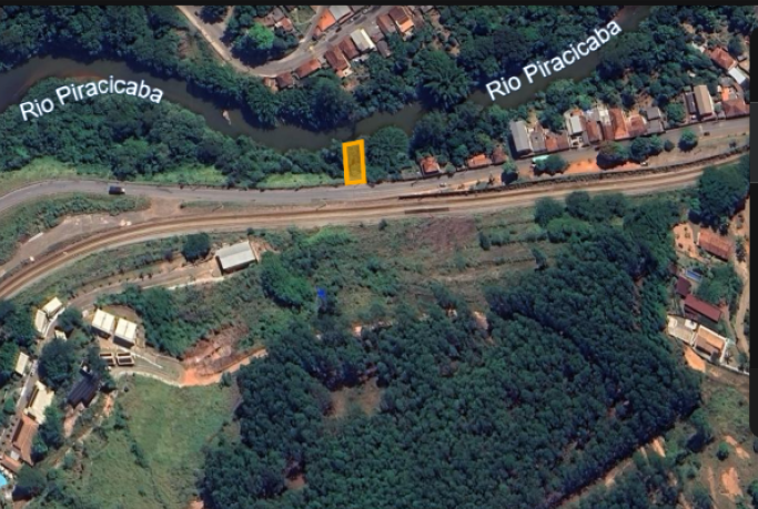 Lote de terreno (leito de ferrovia) c/ área de aprox. 320,85 m² | rio piracicaba/mg