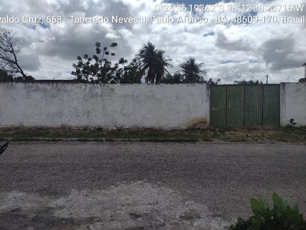 Terreno, Tancredo Neves Ii, Paulo Afonso, BA