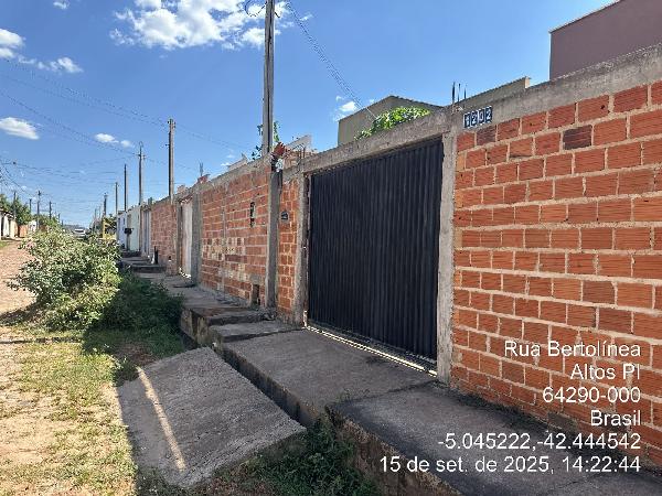 Casa, Bairro Santa Inês, Altos, PI