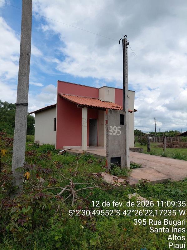 Casa, Santa Inês, Altos, PI