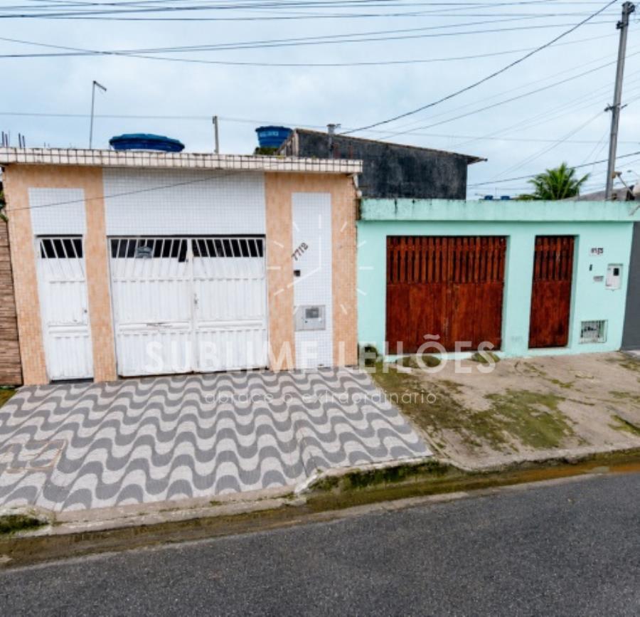 2 casas na praia grande - terreno de 288m² | constr. de 277m²