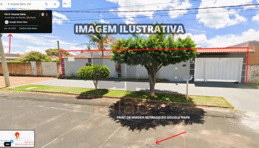 Leilão judicial de terreno, 550m² - santa rosa de viterbo
